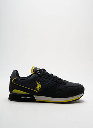 Baskets empiècements bout rond noir U.S. POLO ASSN homme