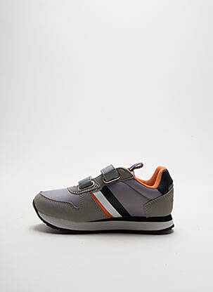 Baskets tissage toile bout rond gris U.S. POLO ASSN garcon