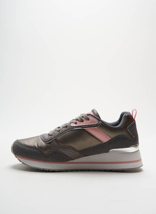 Baskets bout rond talon de 4 à 6cm rose U.S. POLO ASSN femme