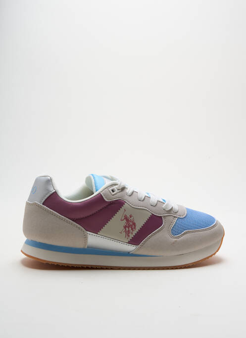Baskets semelle amovible talon plat jusqu'à 3cm rose U.S. POLO ASSN femme