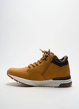 Baskets fermeture zip et lacets bout rond jaune U.S. POLO ASSN homme