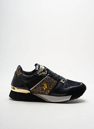Baskets semelle amovible talon plat jusqu'à 3cm noir U.S. POLO ASSN femme