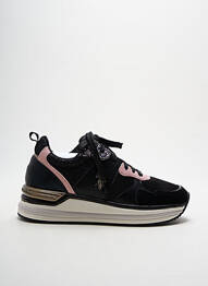 Baskets tissage tissage pailleté talon de 4 à 6cm noir U.S. POLO ASSN femme