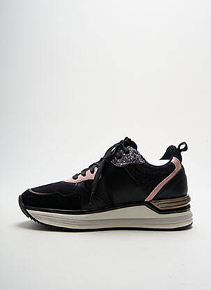 Baskets tissage tissage pailleté talon de 4 à 6cm noir U.S. POLO ASSN femme