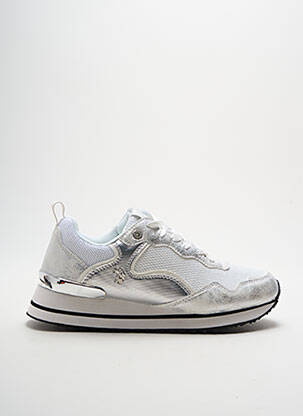 Baskets semelle amovible talon plat jusqu'à 3cm gris U.S. POLO ASSN femme