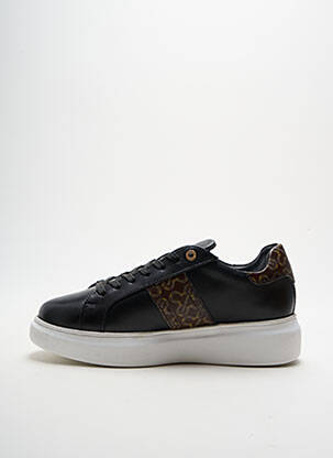 Baskets tissage satiné talon de 4 à 6cm noir U.S. POLO ASSN femme