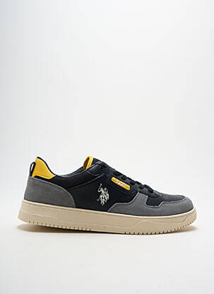 Baskets empiècements bout rond noir U.S. POLO ASSN homme