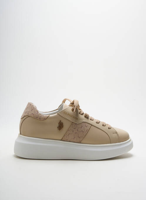 Baskets beige U.S. POLO ASSN pour femme