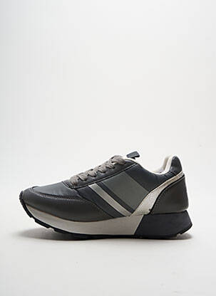 Baskets semelle amovible talon plat jusqu'à 3cm gris U.S. POLO ASSN femme