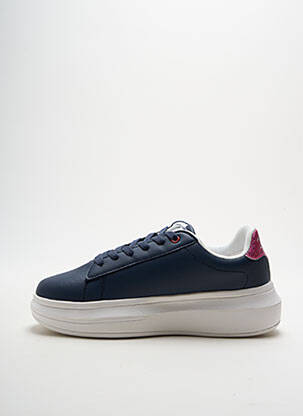 Baskets talon compensé talon de 4 à 6cm bleu U.S. POLO ASSN femme
