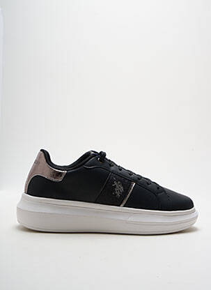 Baskets talon compensé talon de 4 à 6cm noir U.S. POLO ASSN femme