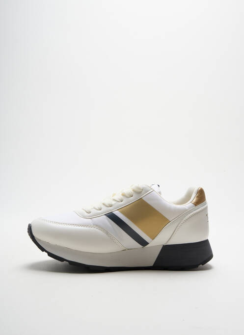 Baskets tissage satiné talon plat jusqu'à 3cm blanc U.S. POLO ASSN femme