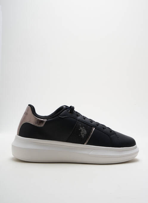 Baskets talon compensé talon de 4 à 6cm noir U.S. POLO ASSN femme