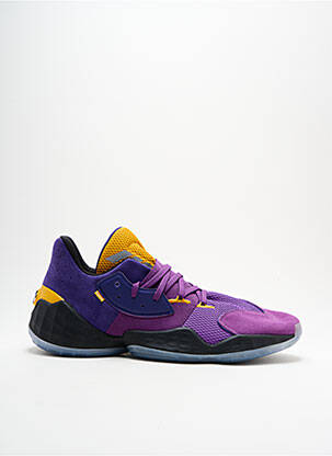Baskets empiècements bout rond violet ADIDAS homme