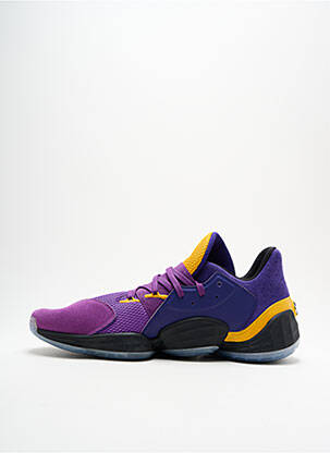 Baskets empiècements bout rond violet ADIDAS homme