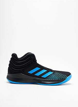 Baskets empiècements bout rond bleu ADIDAS homme