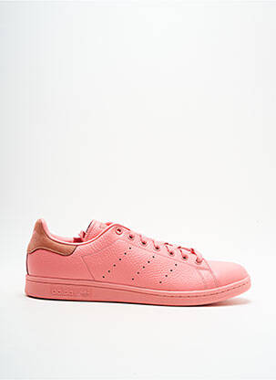 Baskets matière lisse bout rond rose ADIDAS homme