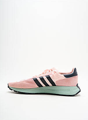 Baskets empiècements bout rond rose ADIDAS homme