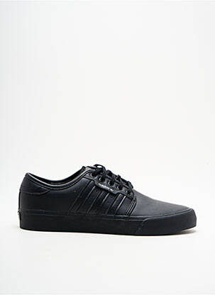 Baskets empiècements bout rond noir ADIDAS homme