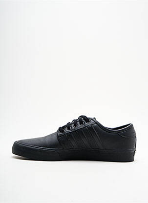 Baskets empiècements bout rond noir ADIDAS homme