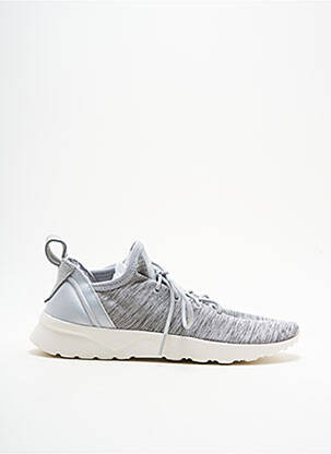 Baskets semelle amovible talon plat jusqu'à 3cm gris ADIDAS femme