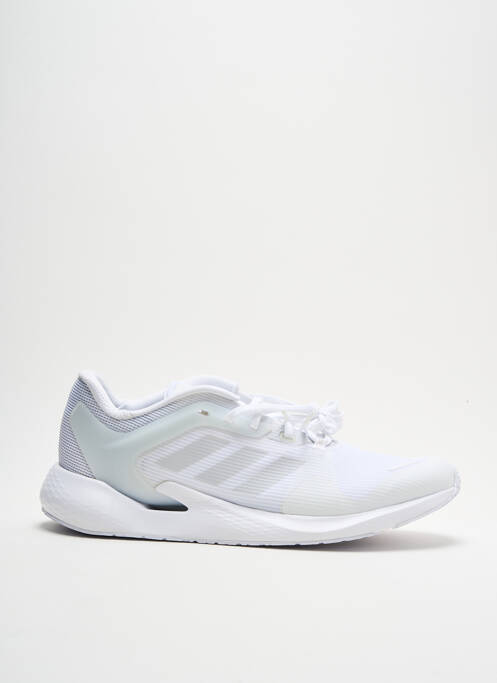 Baskets empiècements bout rond blanc ADIDAS homme