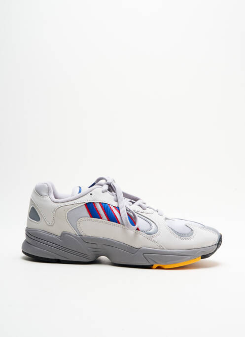 Baskets empiècements bout rond gris ADIDAS homme