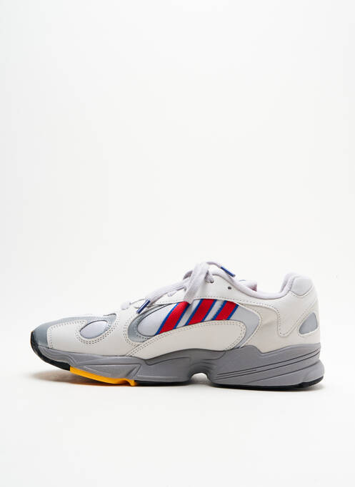 Baskets empiècements bout rond gris ADIDAS homme