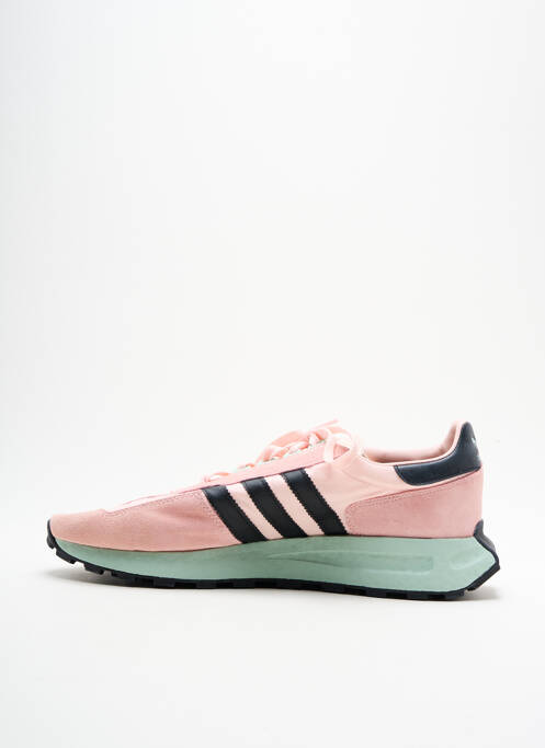Baskets empiècements bout rond rose ADIDAS homme