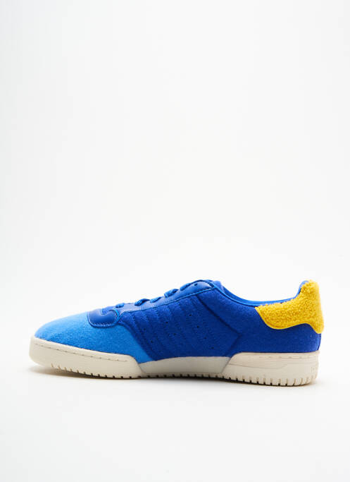 Baskets empiècements bout rond bleu ADIDAS homme