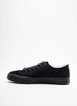 Baskets empiècements bout rond noir GAS homme