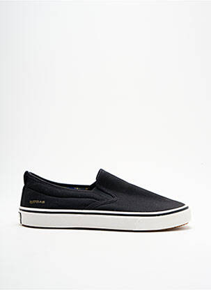 Slip ons fermeture elastique bout rond noir GAS homme