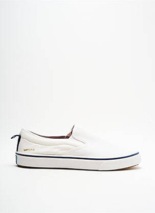 Slip ons fermeture elastique bout rond blanc GAS homme