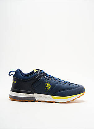 Baskets empiècements bout rond bleu U.S. POLO ASSN homme