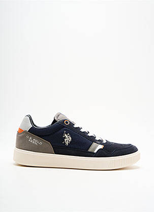 Baskets empiècements bout rond bleu U.S. POLO ASSN homme