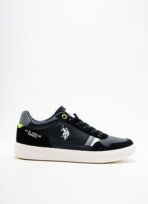 Baskets empiècements bout rond noir U.S. POLO ASSN homme