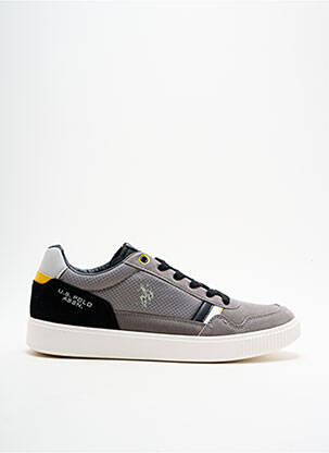 Baskets empiècements bout rond gris U.S. POLO ASSN homme