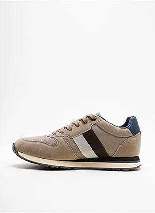 Baskets empiècements bout rond beige U.S. POLO ASSN homme
