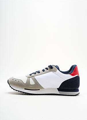 Baskets empiècements bout rond blanc U.S. POLO ASSN homme