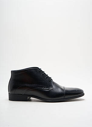 Derbies tissage satiné talon bas noir ANDREA ROSSI homme