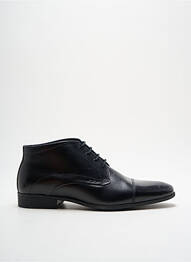 Derbies tissage satiné talon bas noir ANDREA ROSSI homme