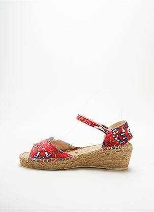 Espadrilles tissage toile talon de 4 à 6cm rouge LA FIANCEE DU MEKONG femme