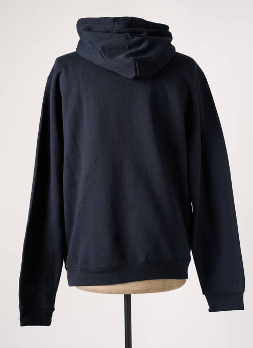 Sweat-shirt à capuche finition bords-côtes manches longues noir SERGIO TACCHINI homme