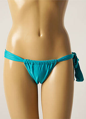 Bas de maillot de bain tissage satiné bikini bleu RIO DE SOL femme