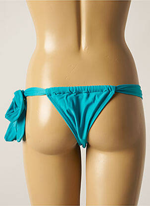 Bas de maillot de bain tissage satiné bikini bleu RIO DE SOL femme
