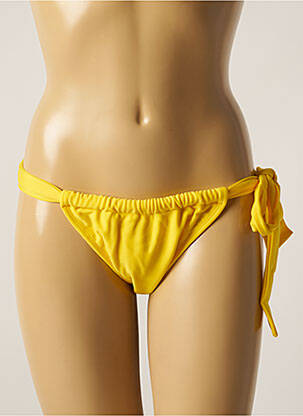 Bas de maillot de bain micro fibres bikini jaune RIO DE SOL femme
