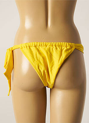 Bas de maillot de bain micro fibres bikini jaune RIO DE SOL femme