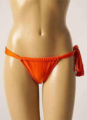 Bas de maillot de bain micro fibres bikini orange RIO DE SOL femme
