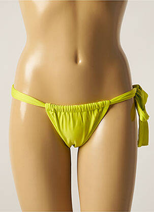 Bas de maillot de bain micro fibres bikini jaune RIO DE SOL femme