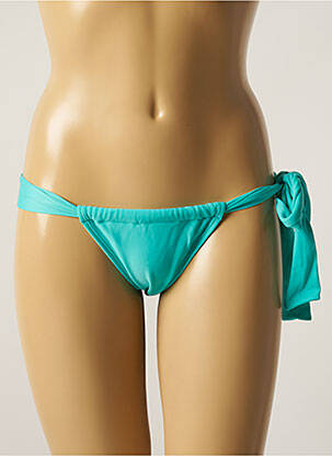 Bas de maillot de bain tissage satiné bikini bleu RIO DE SOL femme